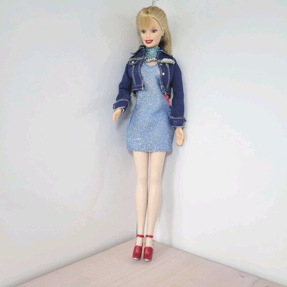 Barbie Doll 1998 Generation Girl Doll Mattel jean jacket red shoe shimmer tights - Picture 11 of 13